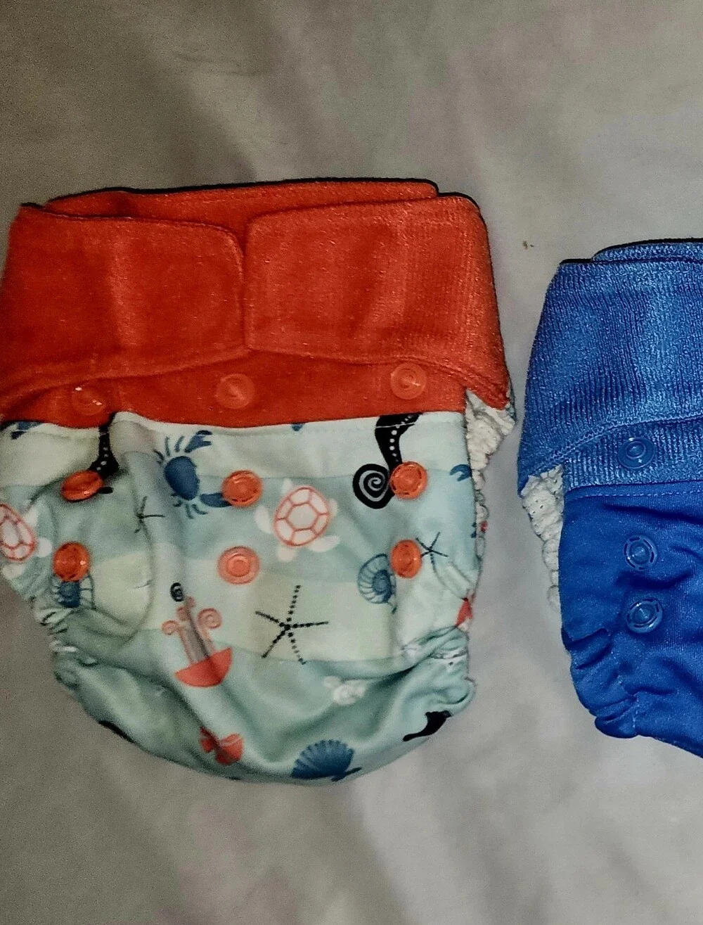 Reusable Blue Kids Cloth Diaper Cover - Unsigned Brand
